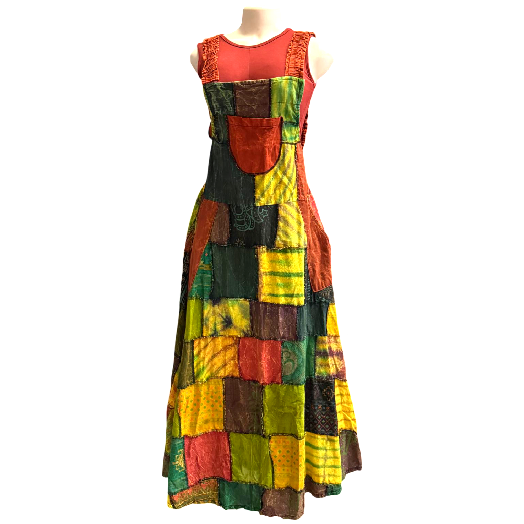 Patchwork Dress(Assorted Colors)