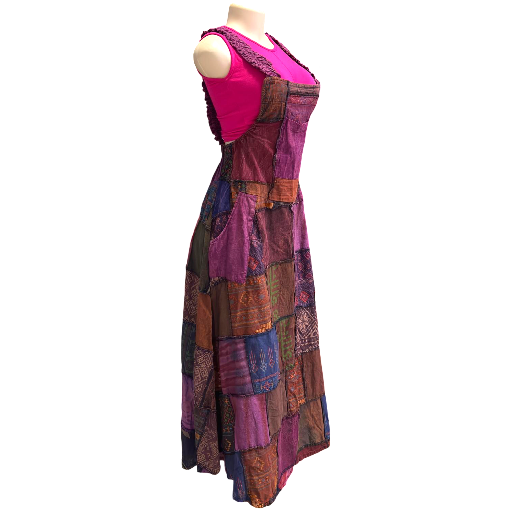 Patchwork Dress(Assorted Colors)