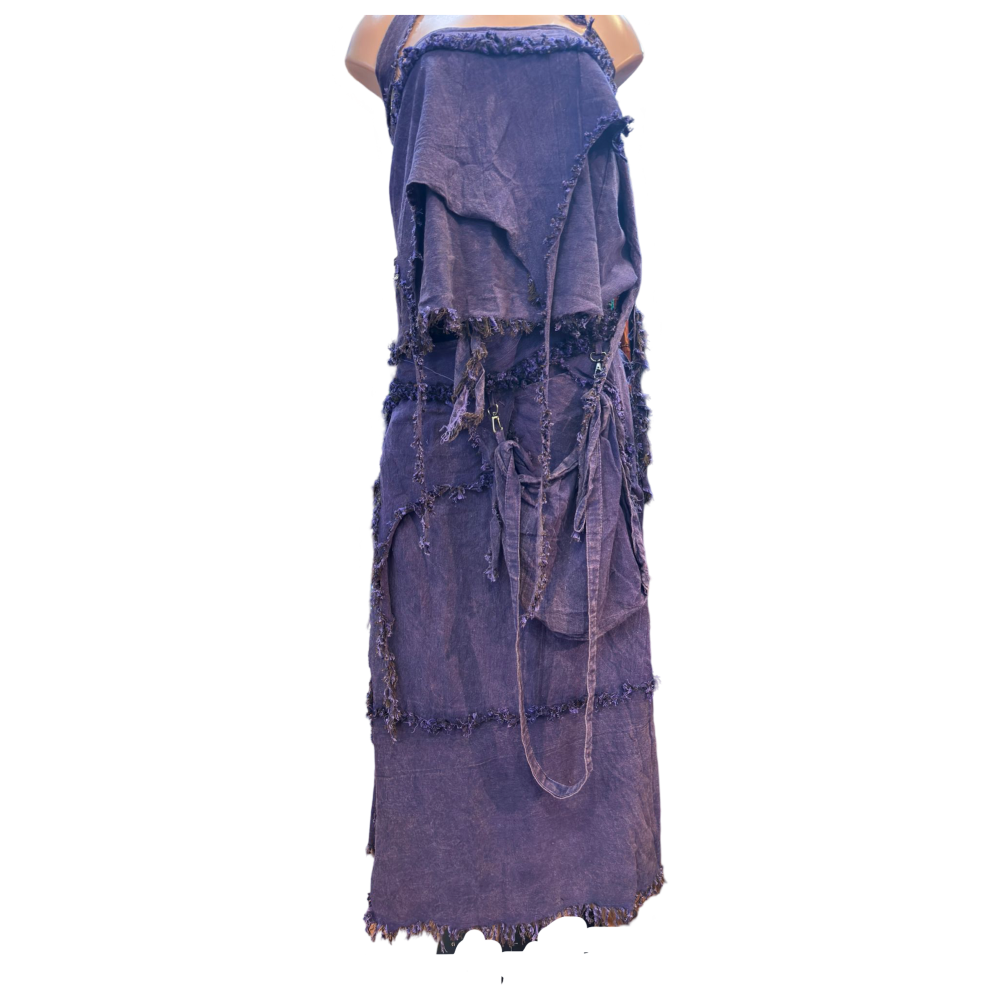 Skirt- Stone Wash Gypsy Wrap Skirt w/Tops (set)