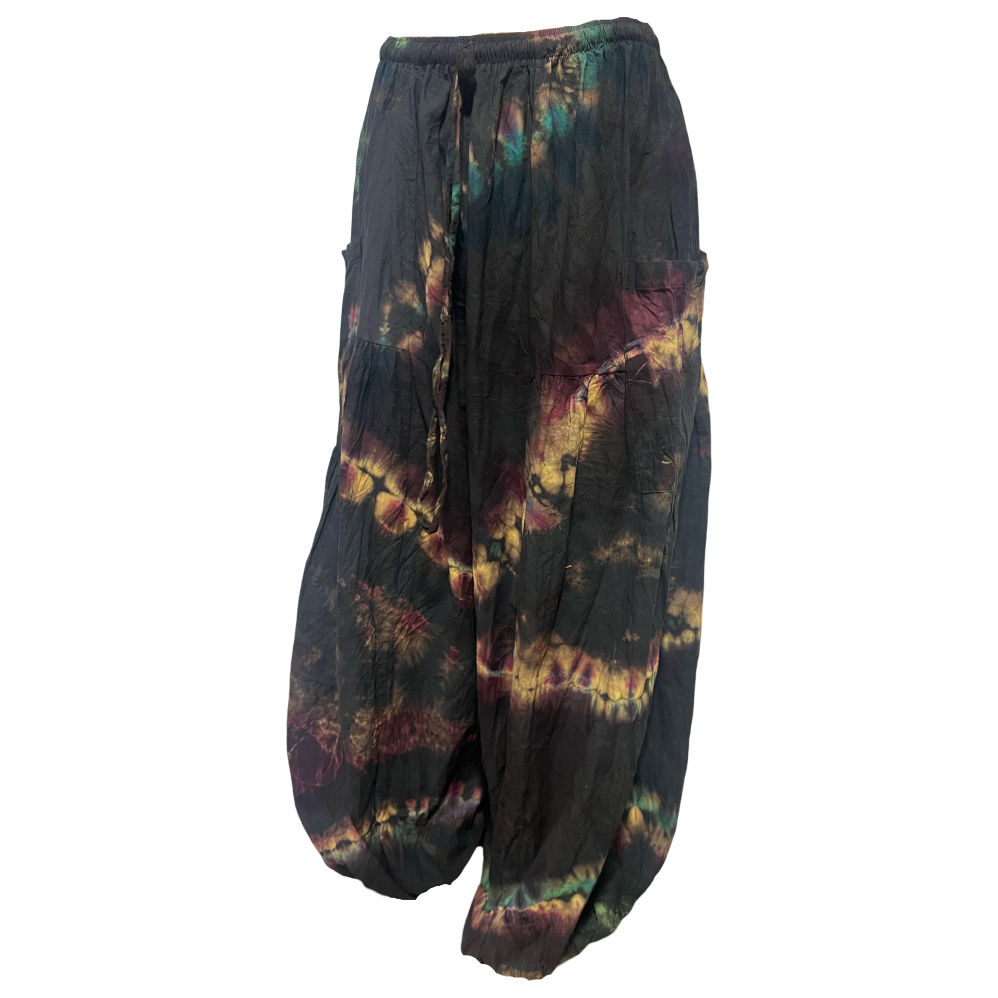 Pants - Brown Tie Dye Pants w/ 2 Pocket