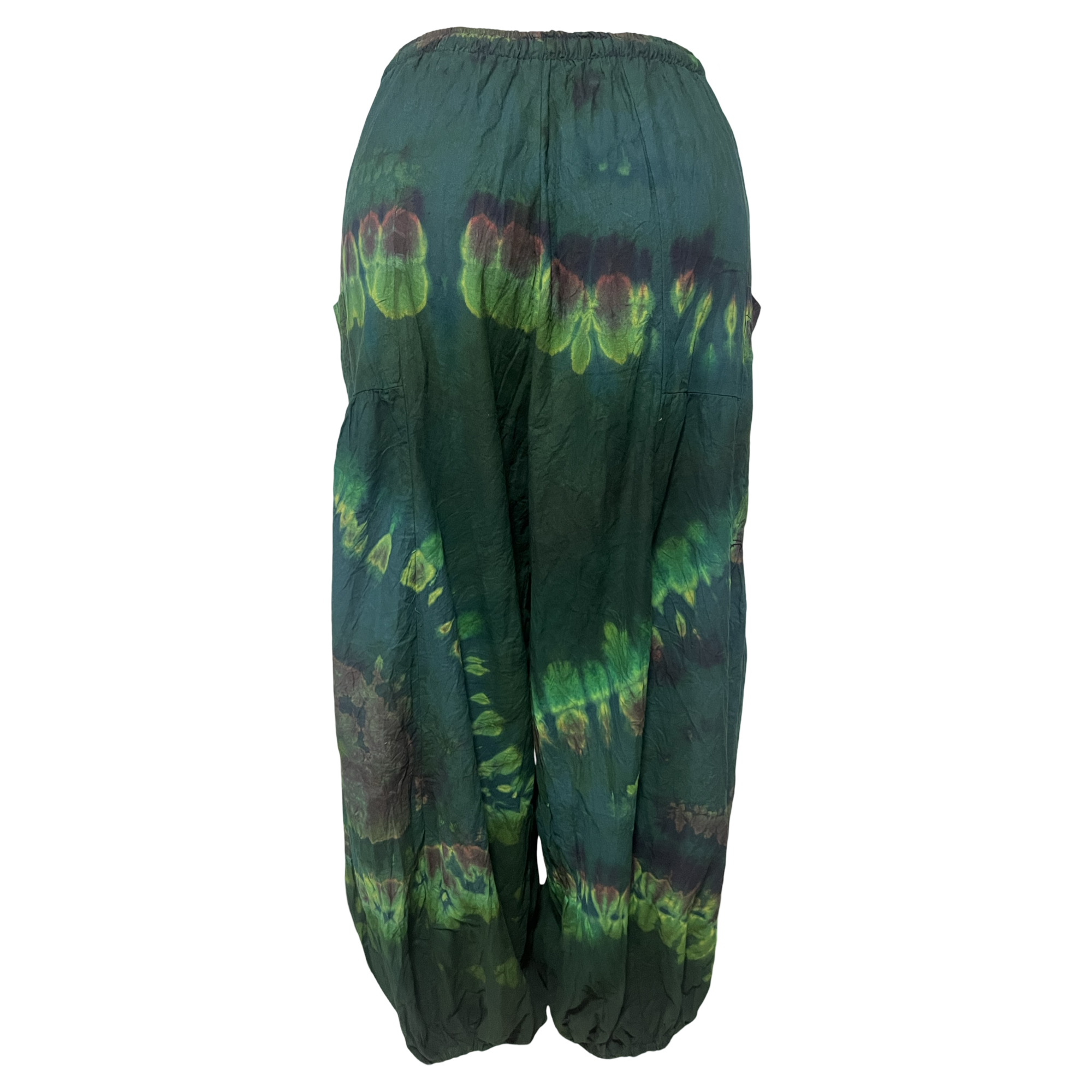 Pants - Green Tie Dye Pants w/ 2 Pocket