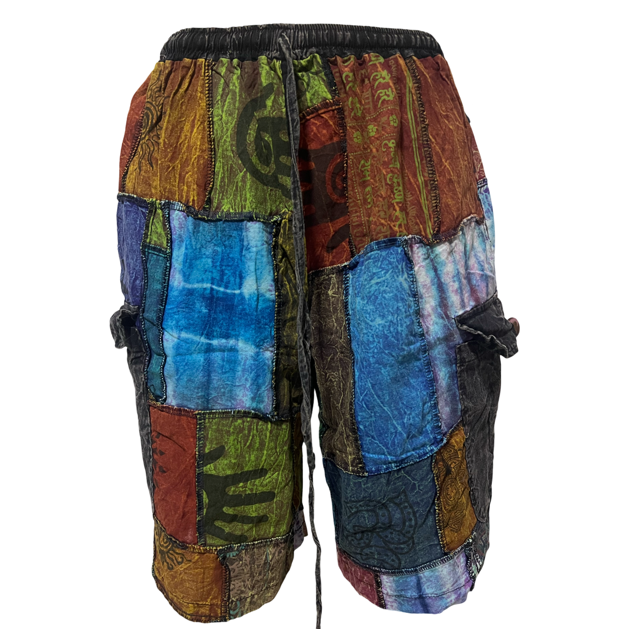 Shorts - Patchwork w/ 2 side pocket