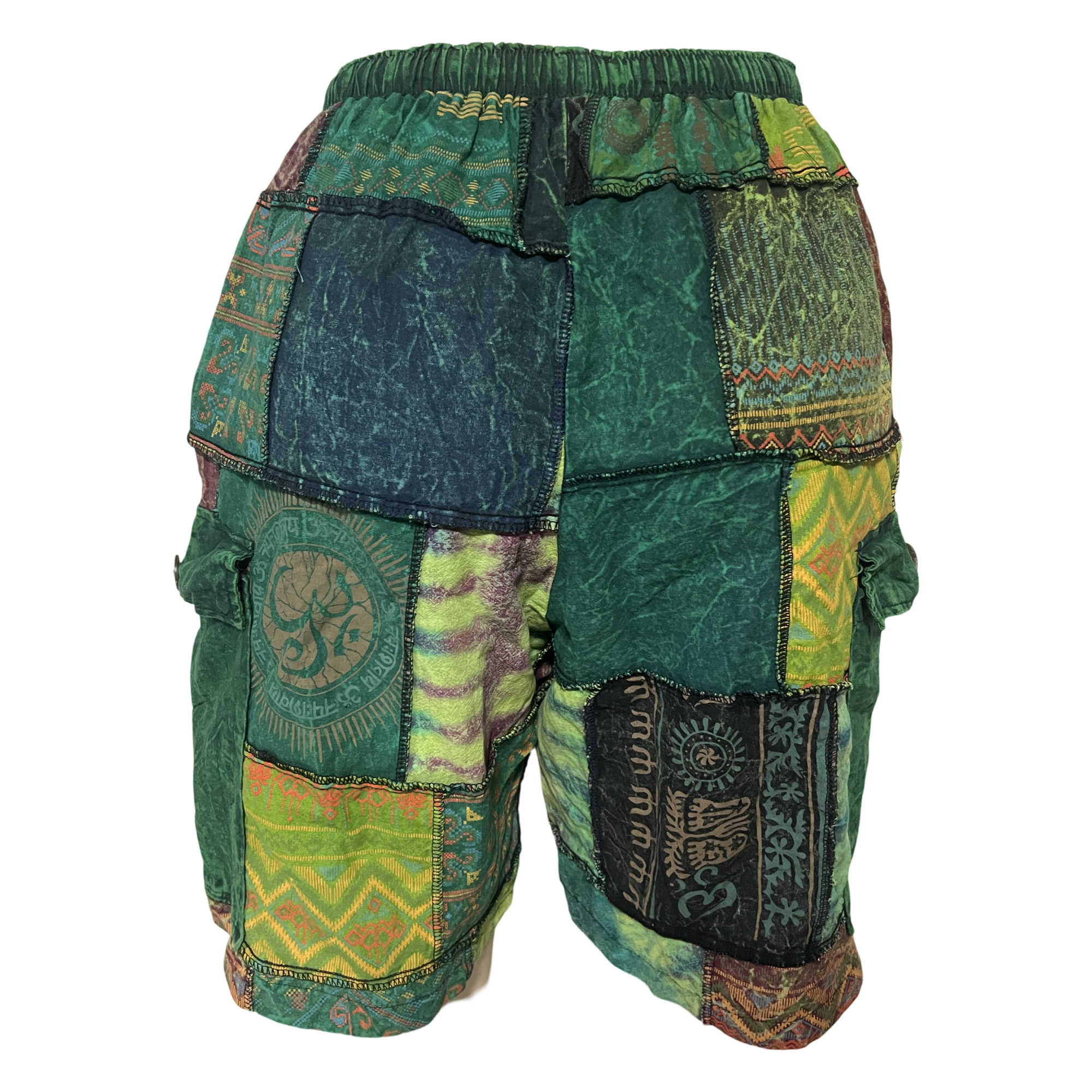 Shorts - Patchwork w/ 2 side pocket