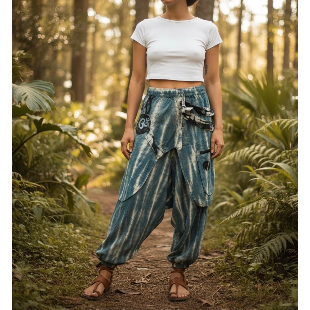 Tie-Dye Boho Harem Pants