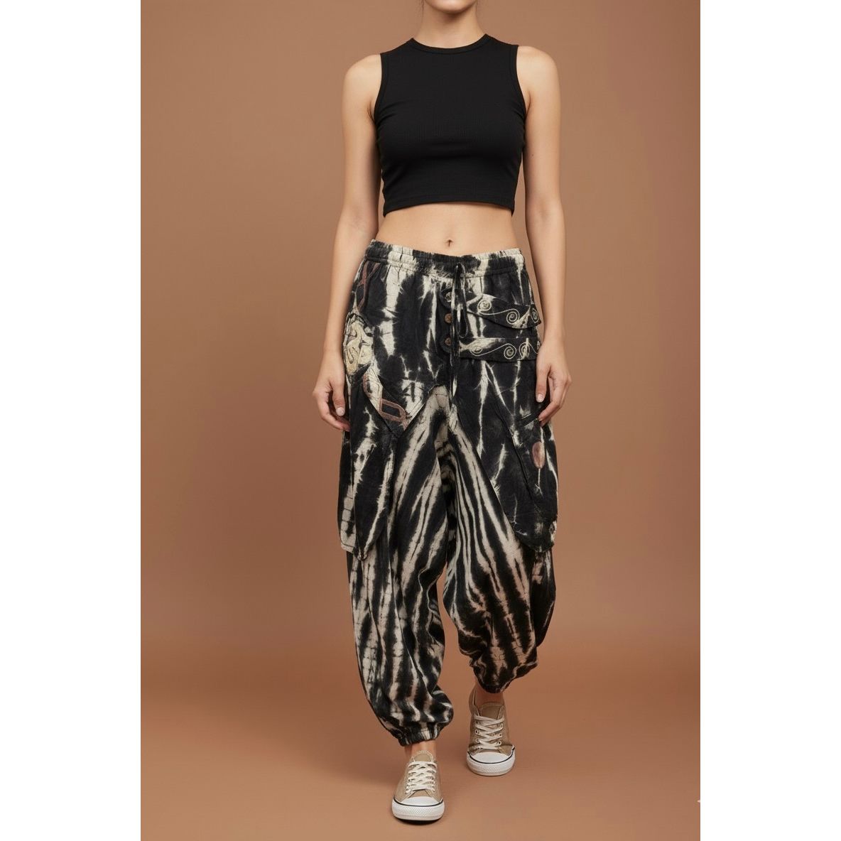 Tie-Dye Boho Harem Pants