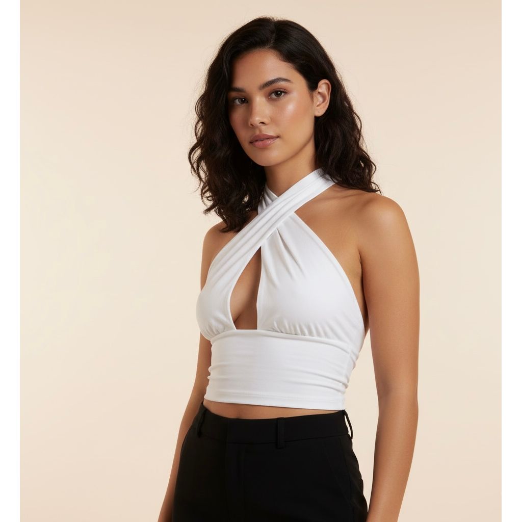Tops - Criss Cross (White)
