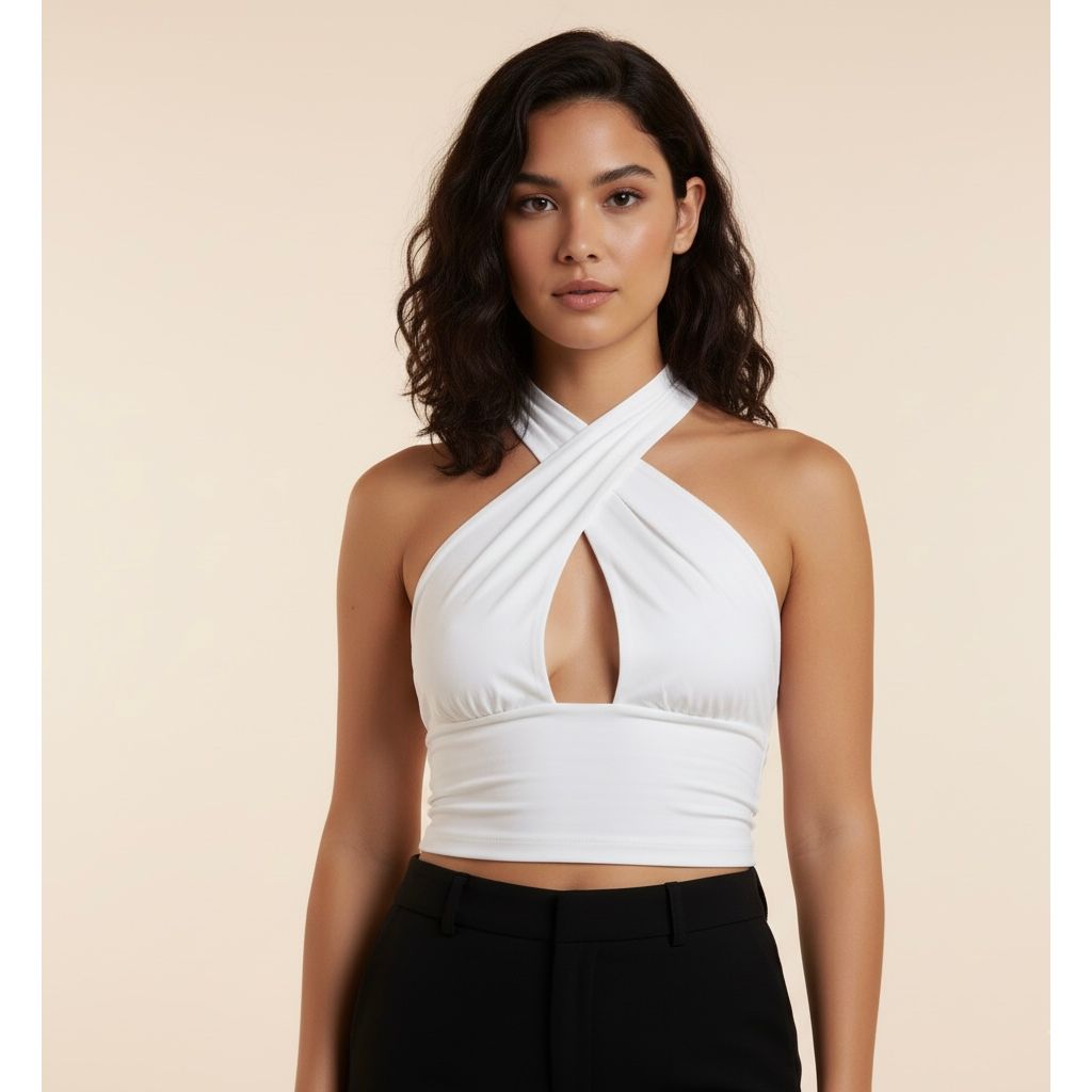 Tops - Criss Cross (White)