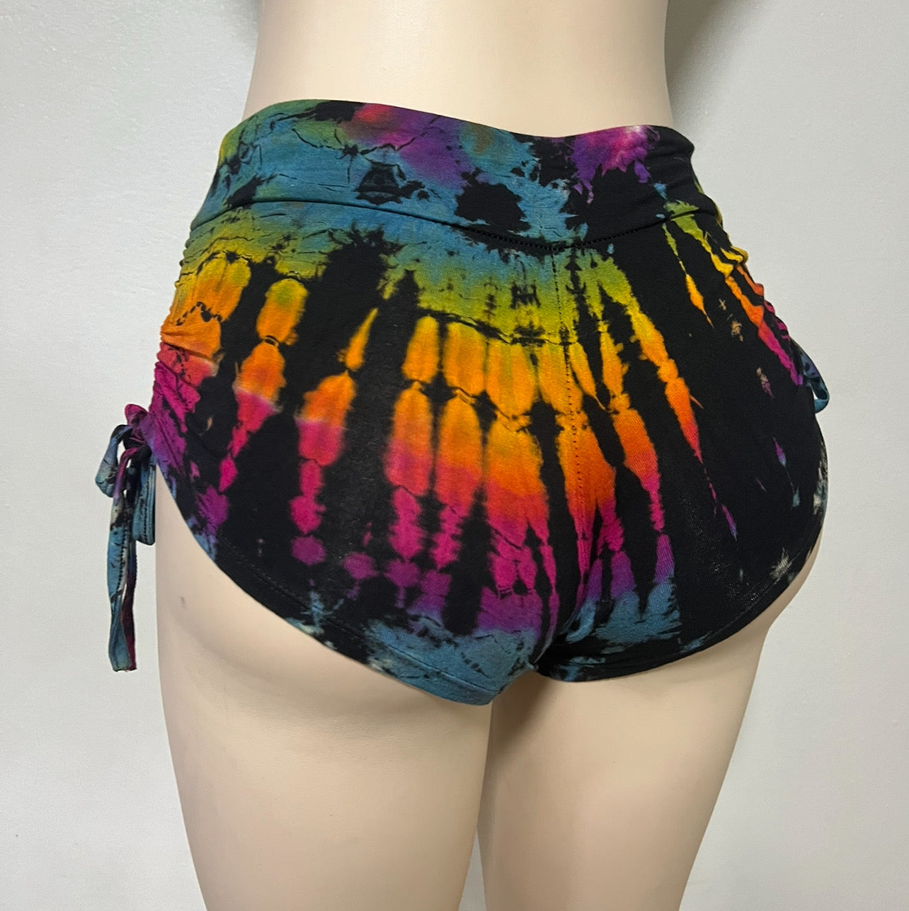 Tie Dye Side Scrunch Shorts