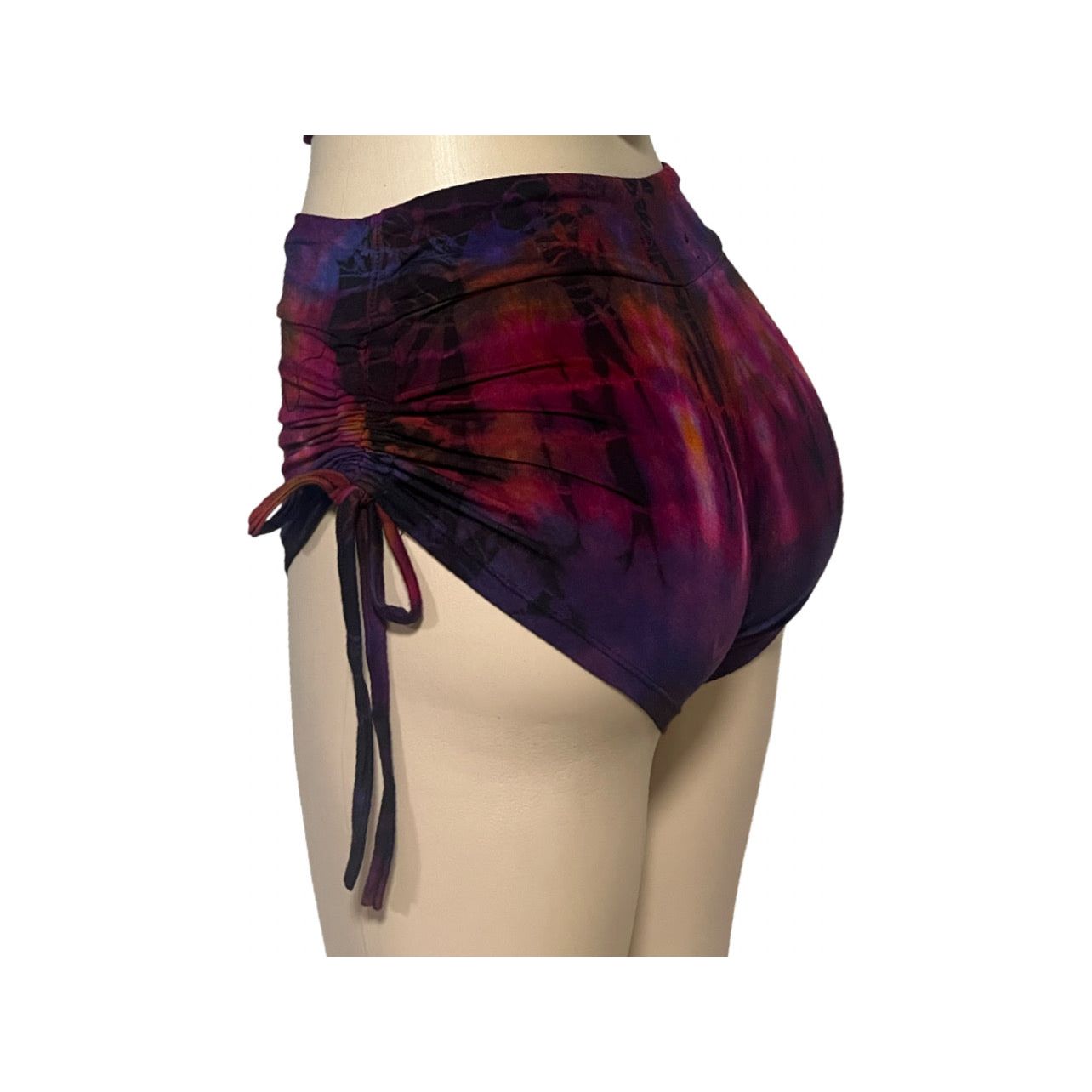 Tie Dye Side Scrunch Shorts