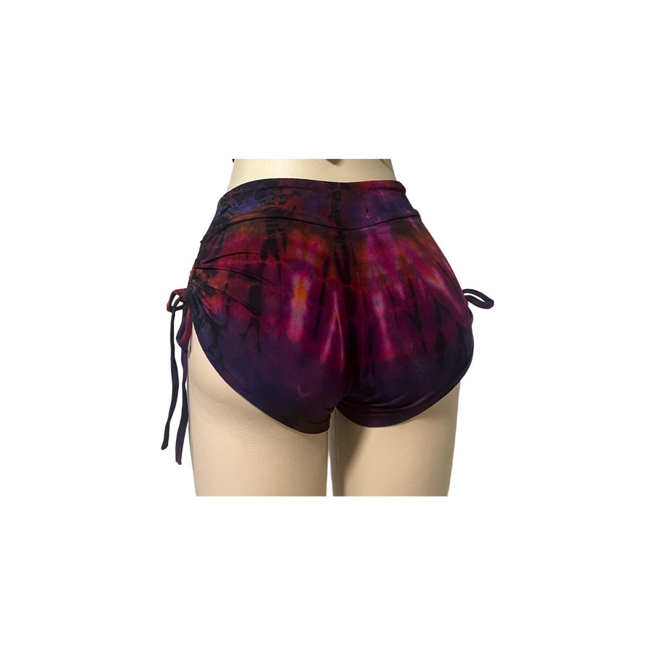 Tie Dye Side Scrunch Shorts