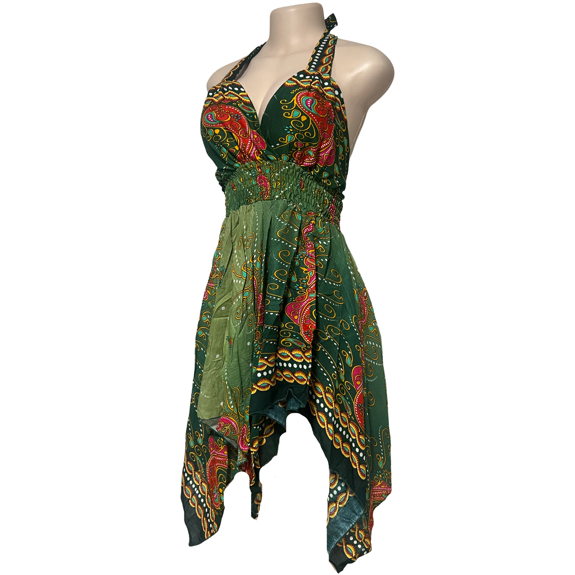 Dress - Paisley Bandana Halter Dress