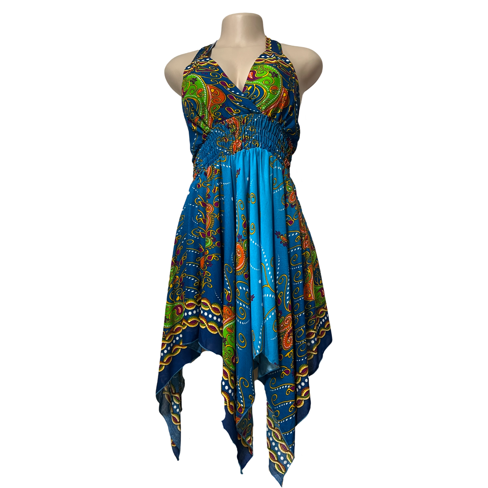 Dress - Paisley Bandana Halter Dress