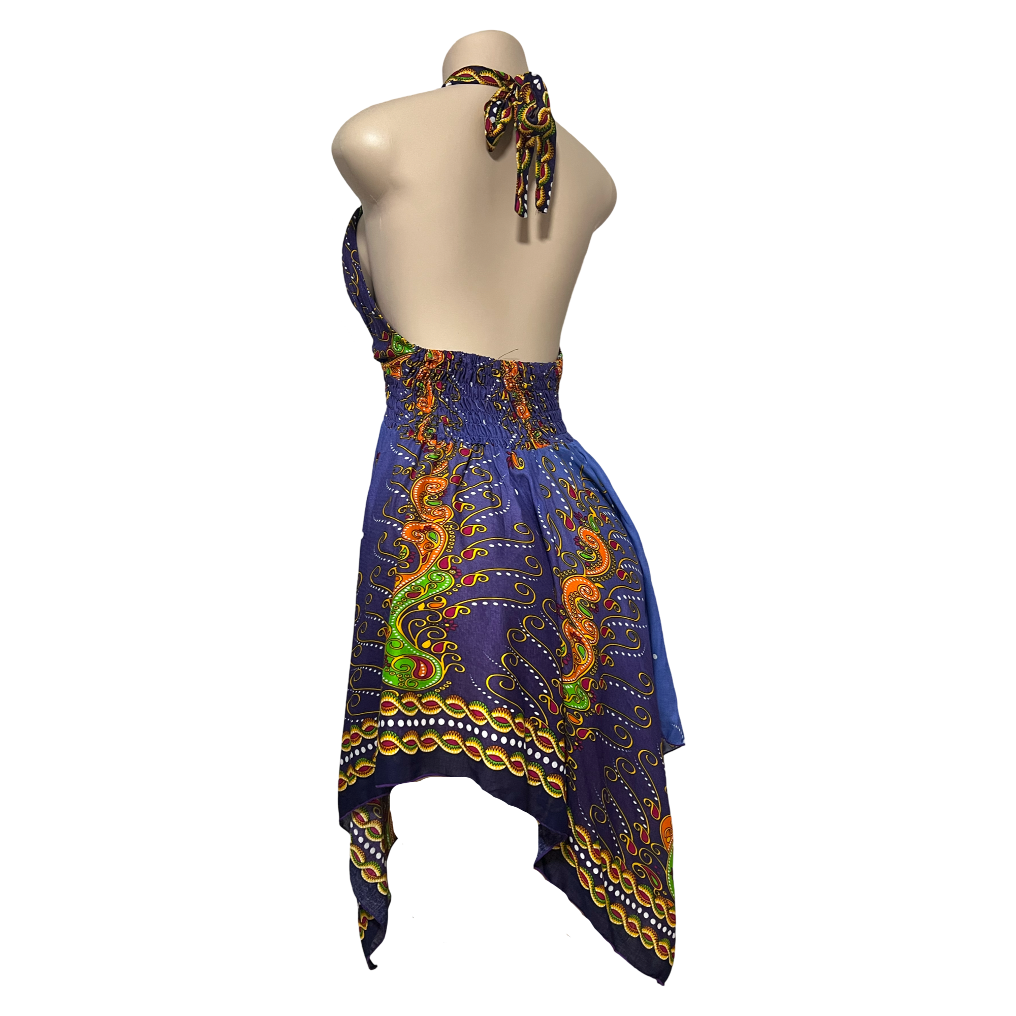 Dress - Paisley Bandana Halter Dress