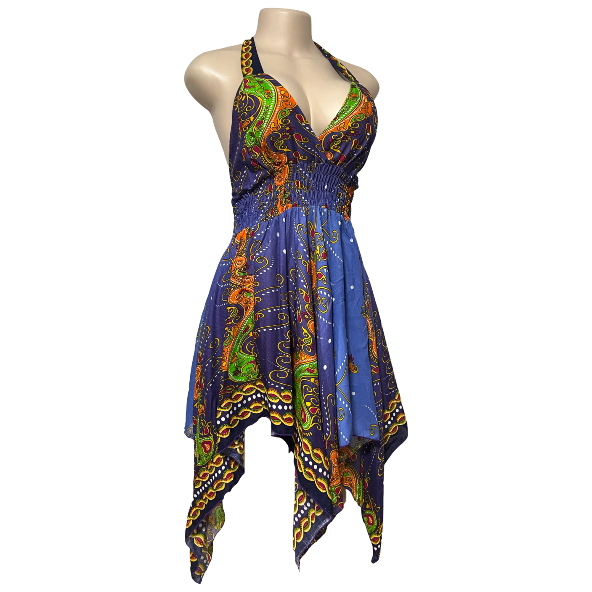 Dress - Paisley Bandana Halter Dress