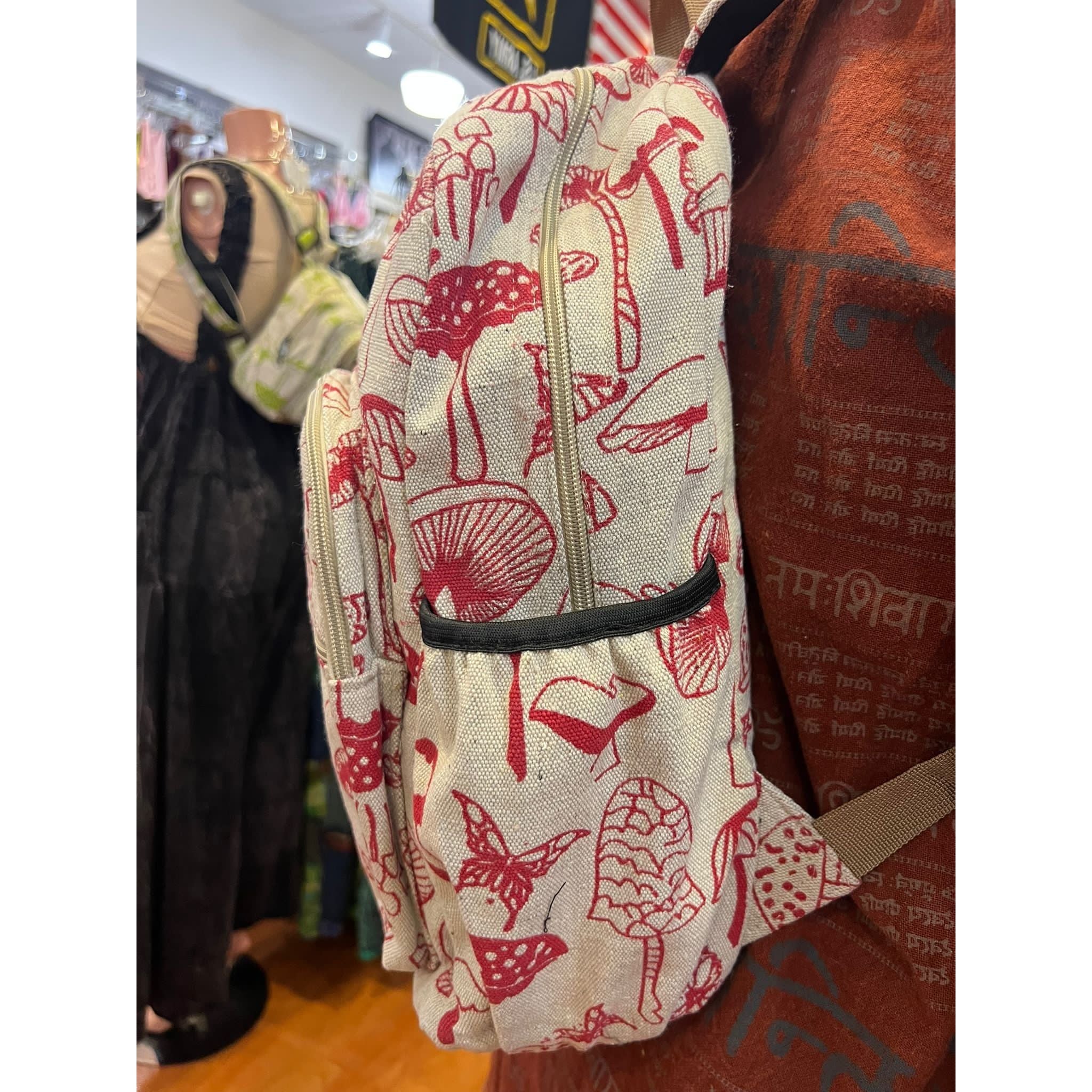 Mushroom Hemp Backpacks./ Orange