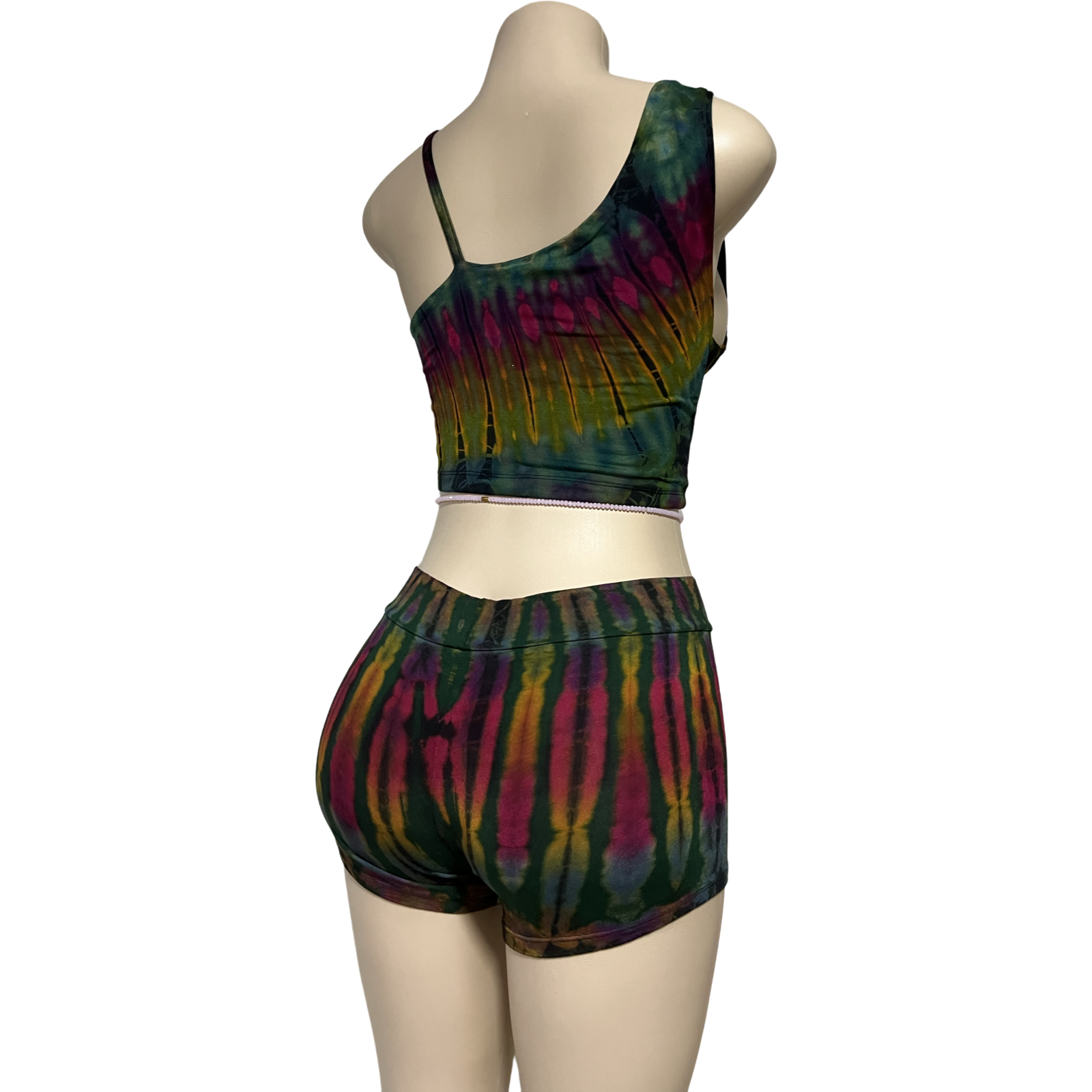 Tops - Tie Dye One Shoulder off / Olive Green