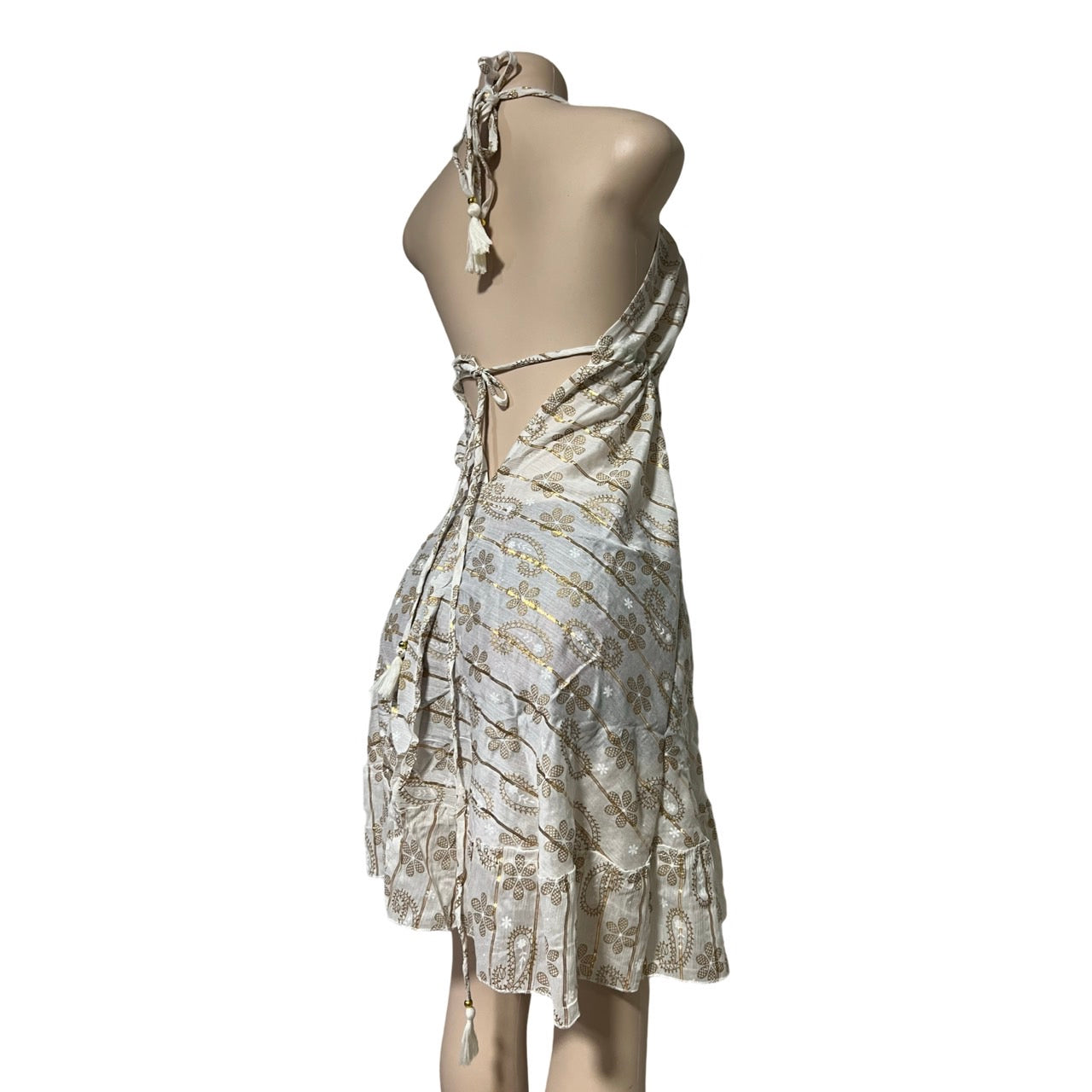 Dress - Silk Dress With Lurex/ White