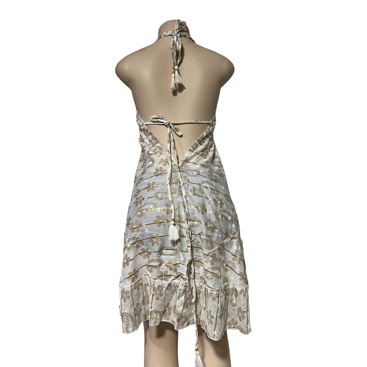 Dress - Silk Dress With Lurex/ White