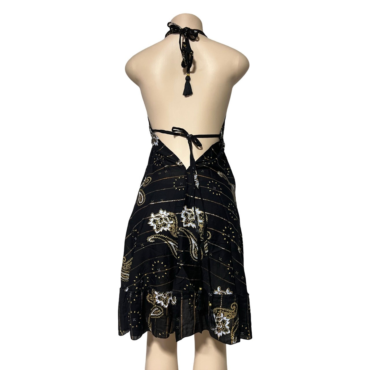 Dress - Silk Dress with Lurex / Black