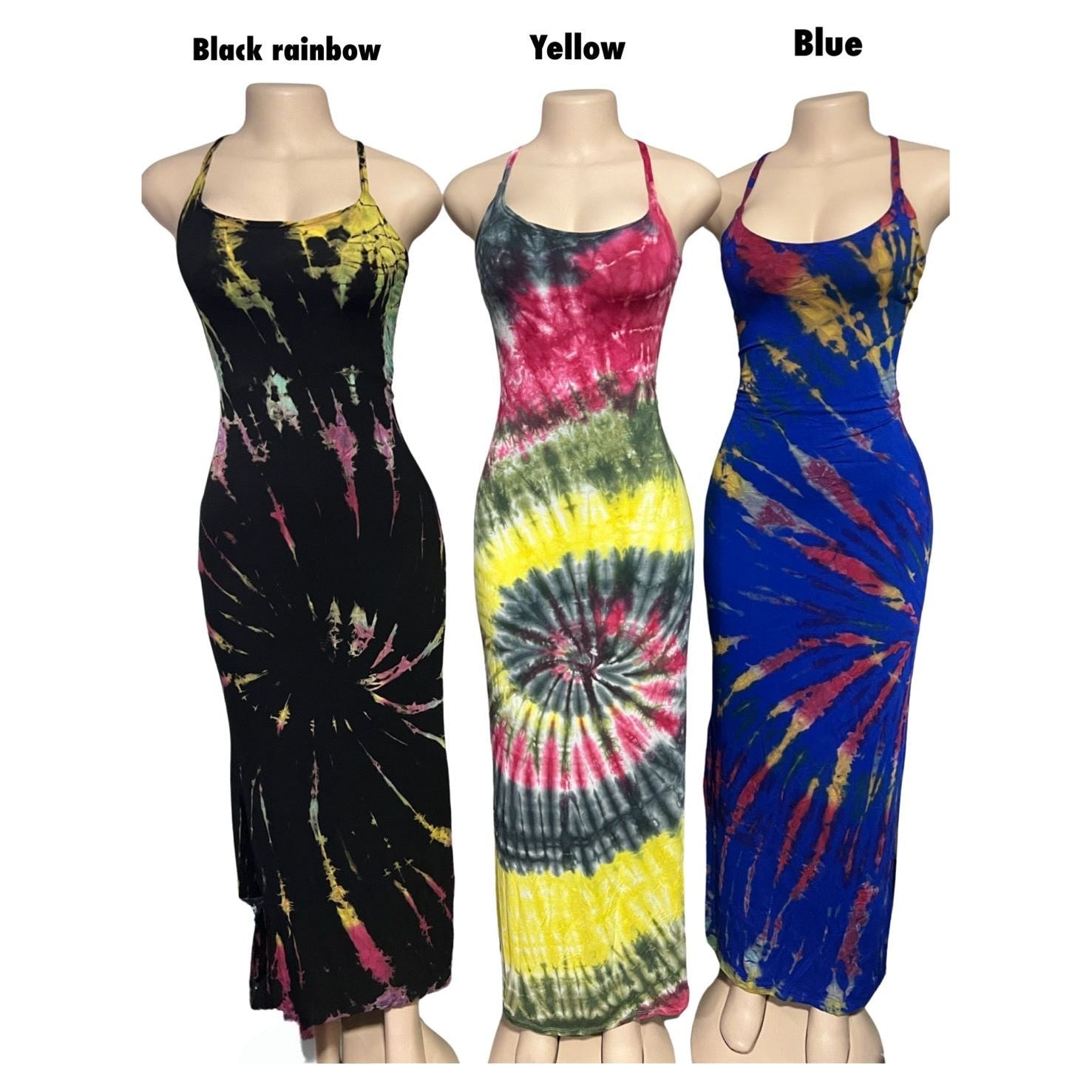 Openback Lace Dress Tie Dye