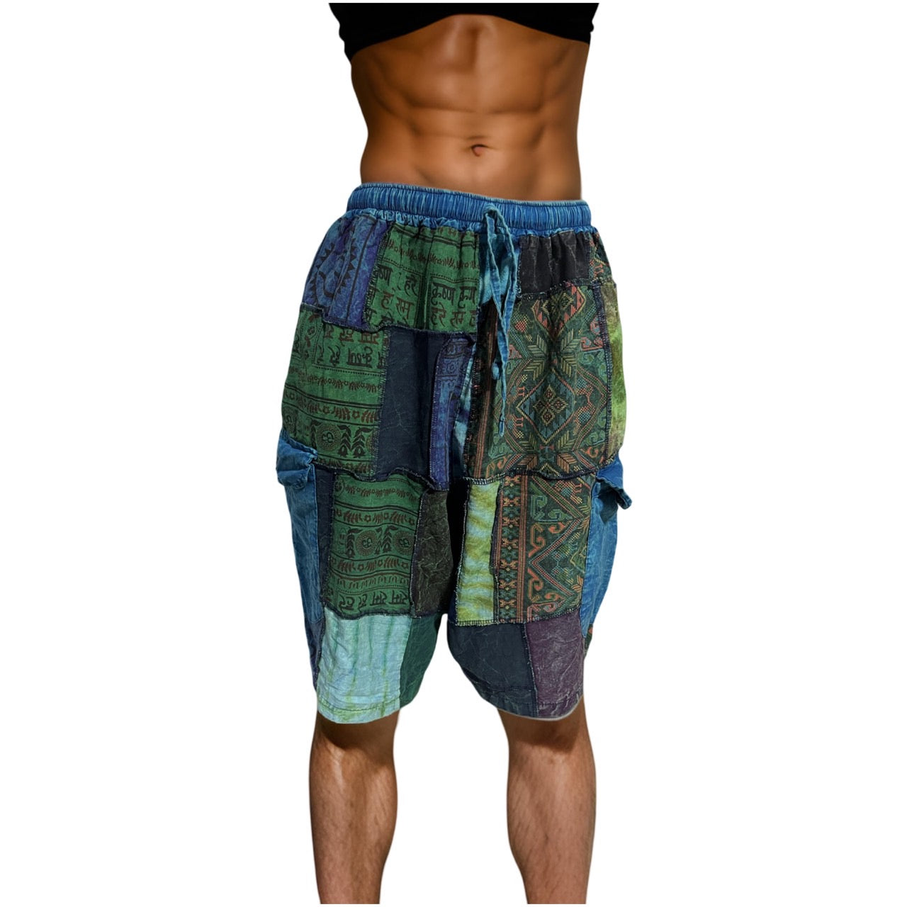 Shorts - Patchwork w/2 pocket