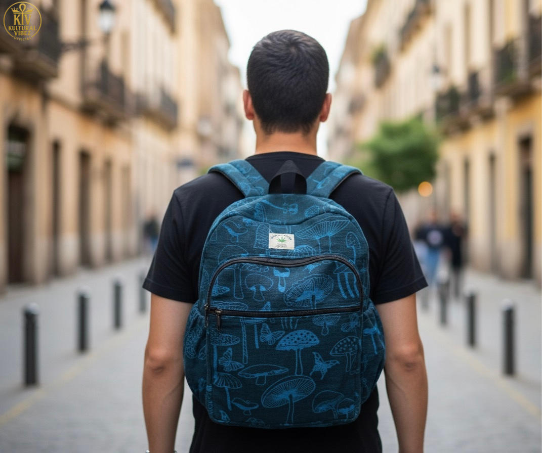 Bag - Blue Mushroom Backpack