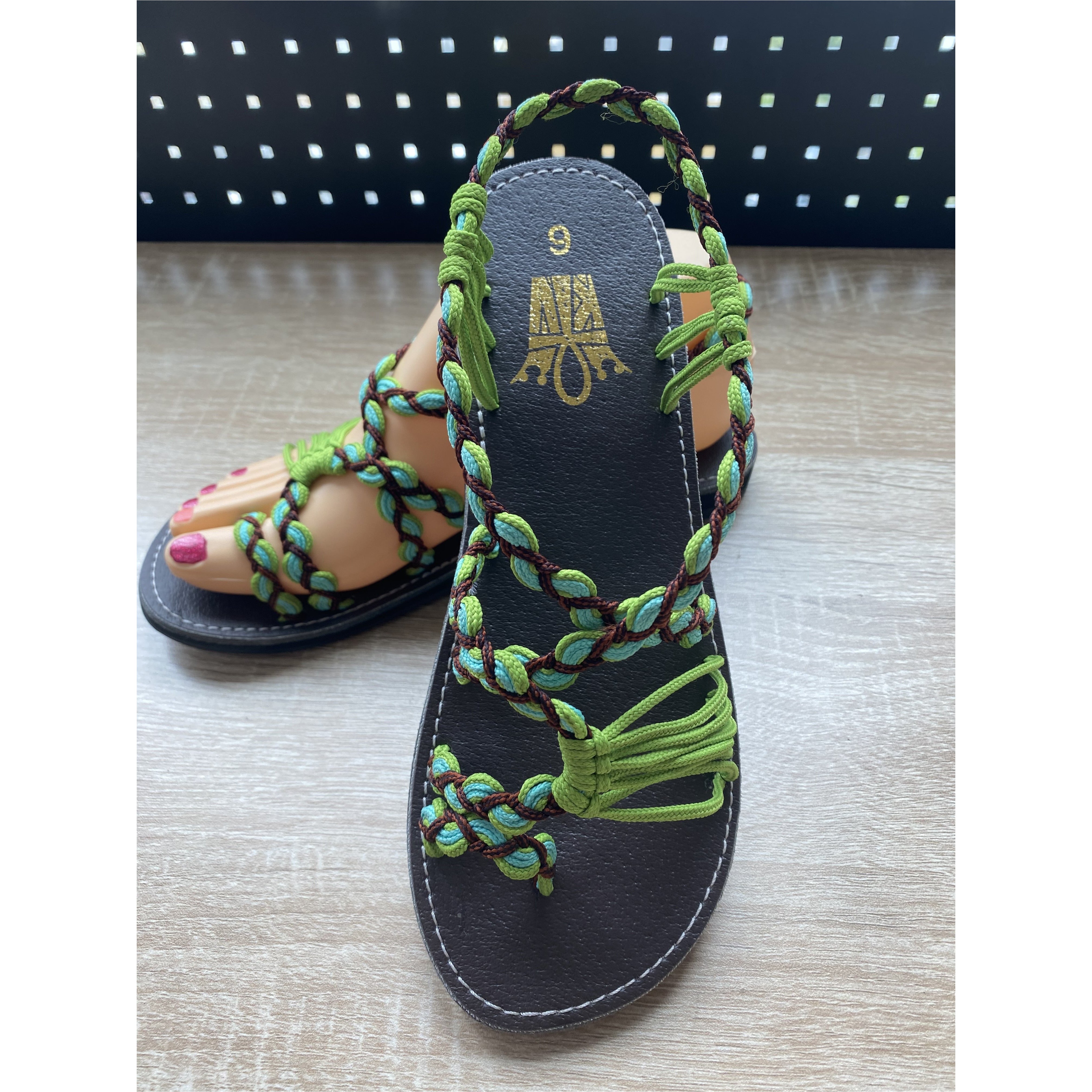 Shoes - Braided Sandal GB/BR