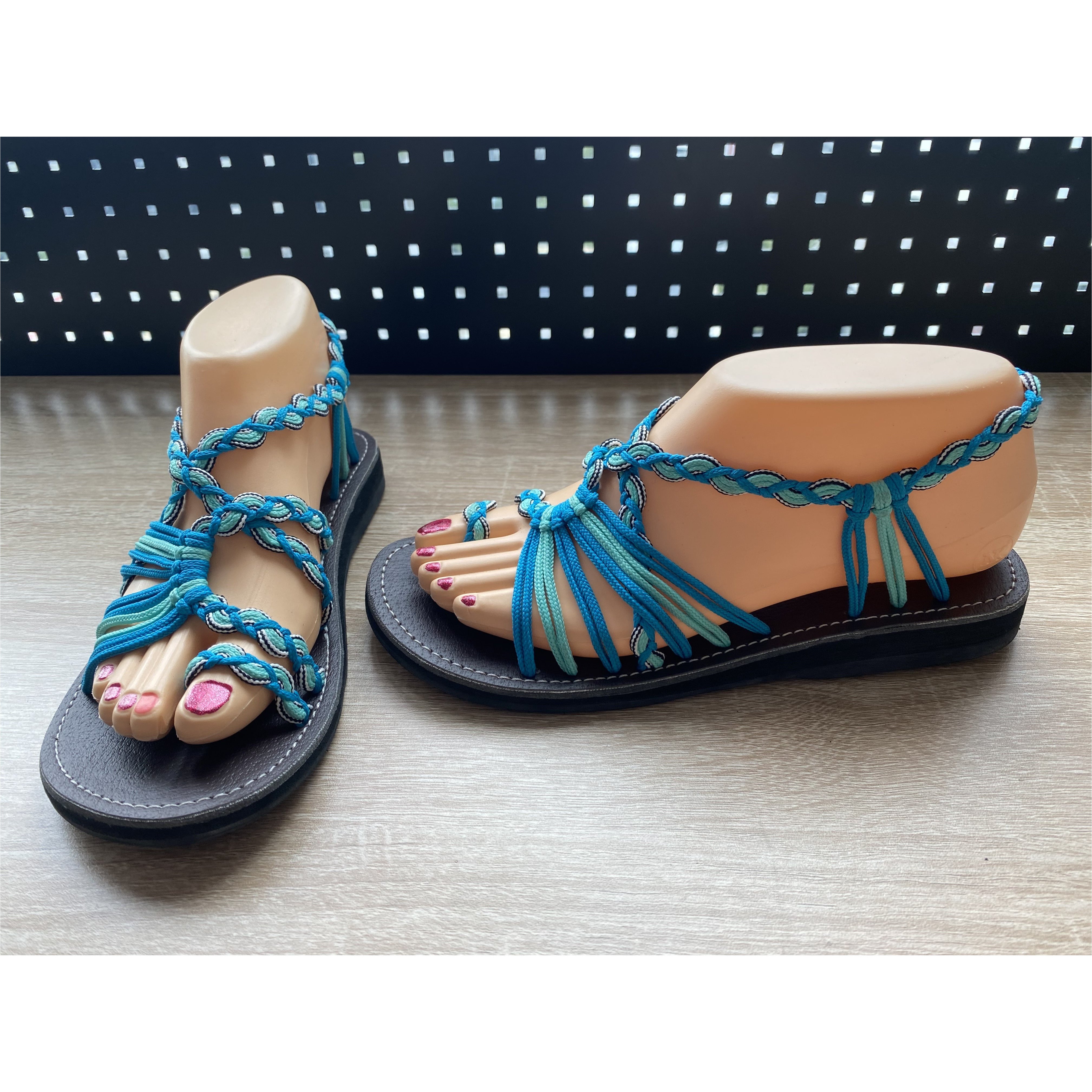 Shoes - Braided Sandal BLUE/TEAL