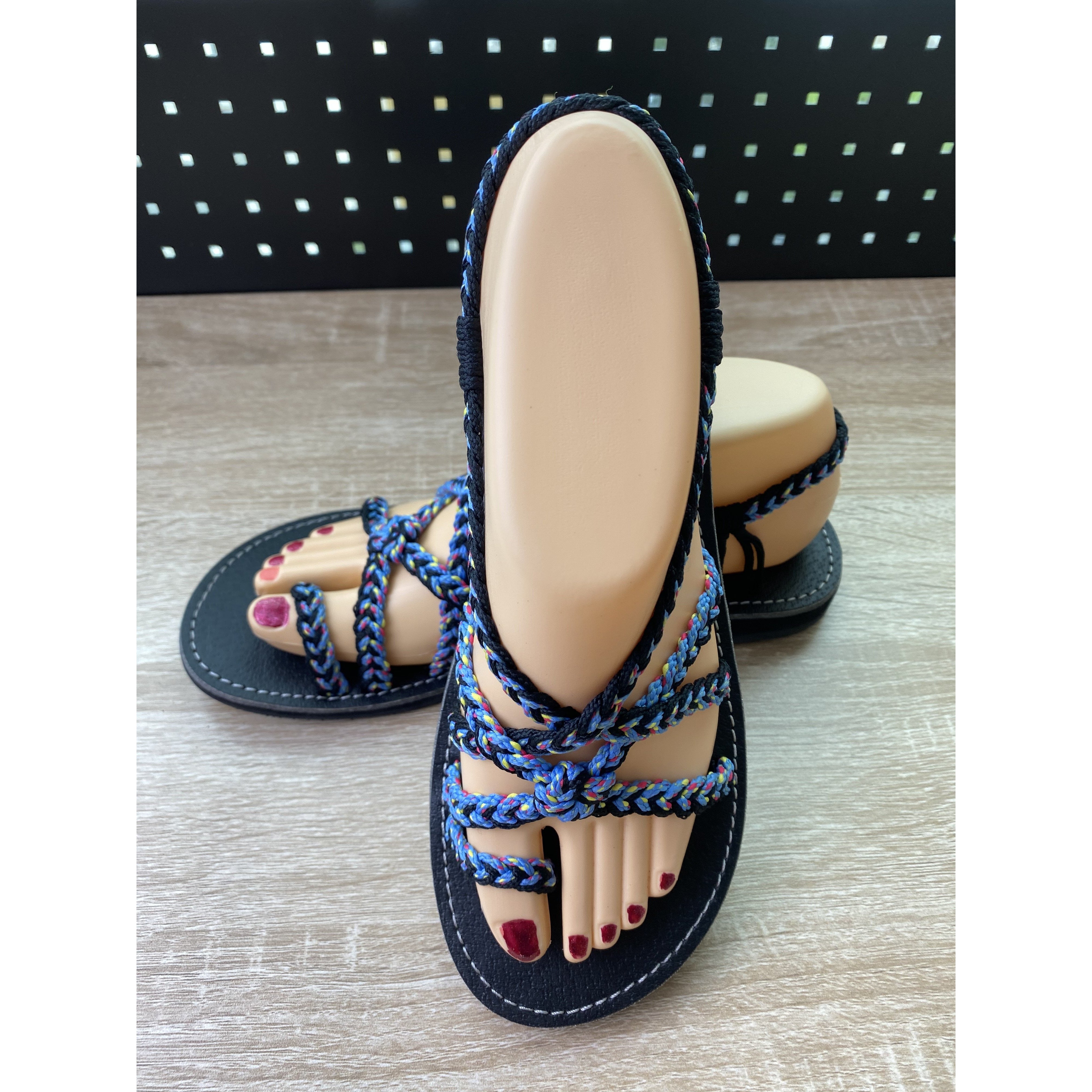 Shoes - Braided Sandal Blu-Bluebab