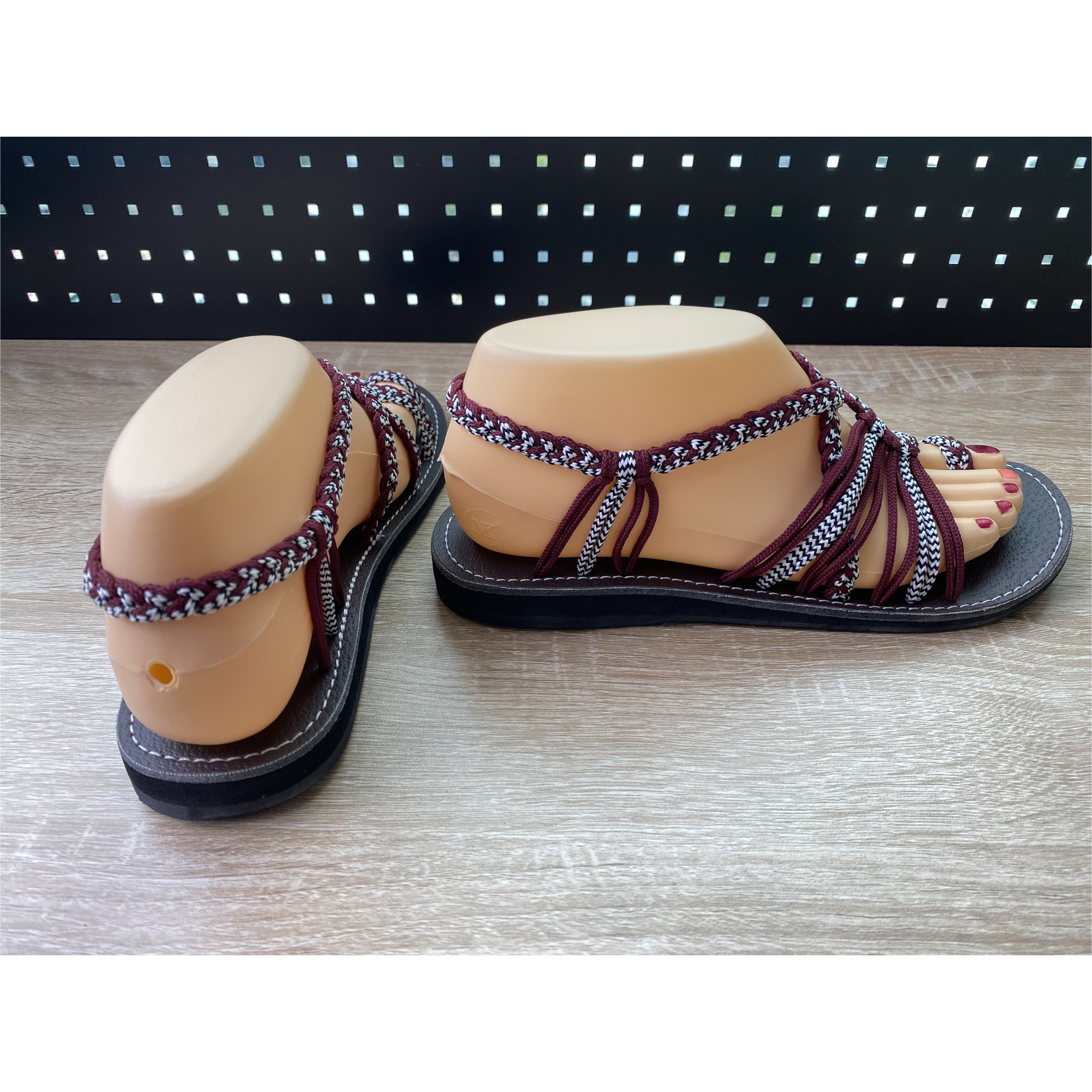 Shoes - Braided Sandal BUR-Zebra